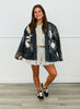 POL Black Paisley Quilted Jacket  (Reg.)