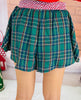 Christmas Tartan Plaid Flannel Boxer Shorts (Reg.) - 2 Colors