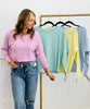 Dolman Sleeve Sweater Top (Reg.)-4 Colors