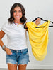 Double Layer Off Shoulder Blouse (Reg.)- 2 Colors