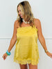 Dijon Lace Trim Tie Straps Cami Top (Reg.)