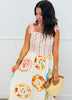 Pink Majolica Plates Maxi Dress (Reg & Plus)