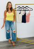 Lace Trim Slub Knit Cami Top (Reg.) - 4 Colors