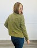 Martini Olive Striped Button Down Cardigan (Reg.)
