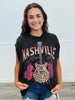 Brown Nashville Guitar & Roses Graphic Tee (Reg.)