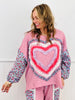 Ruffle Layered Heart Patch Work Top (Reg. and Plus)