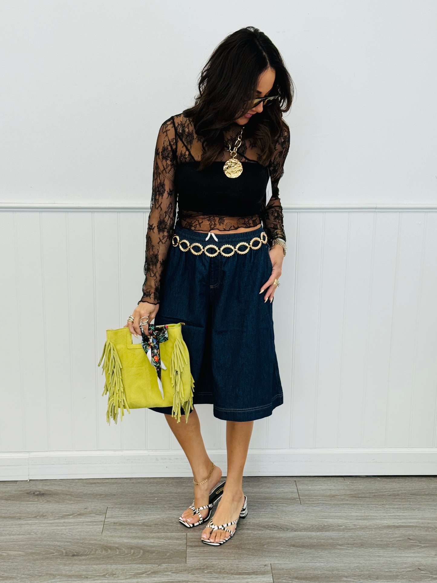Risen Dark Effortless Everyday Culotte Shorts (Reg.)