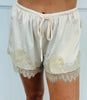 Drawstring Lace Trim Shorts (Reg.)-3 Colors