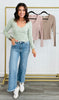 Striped Scooped Neck Long Sleeve Top (Reg.) - 3 Colors