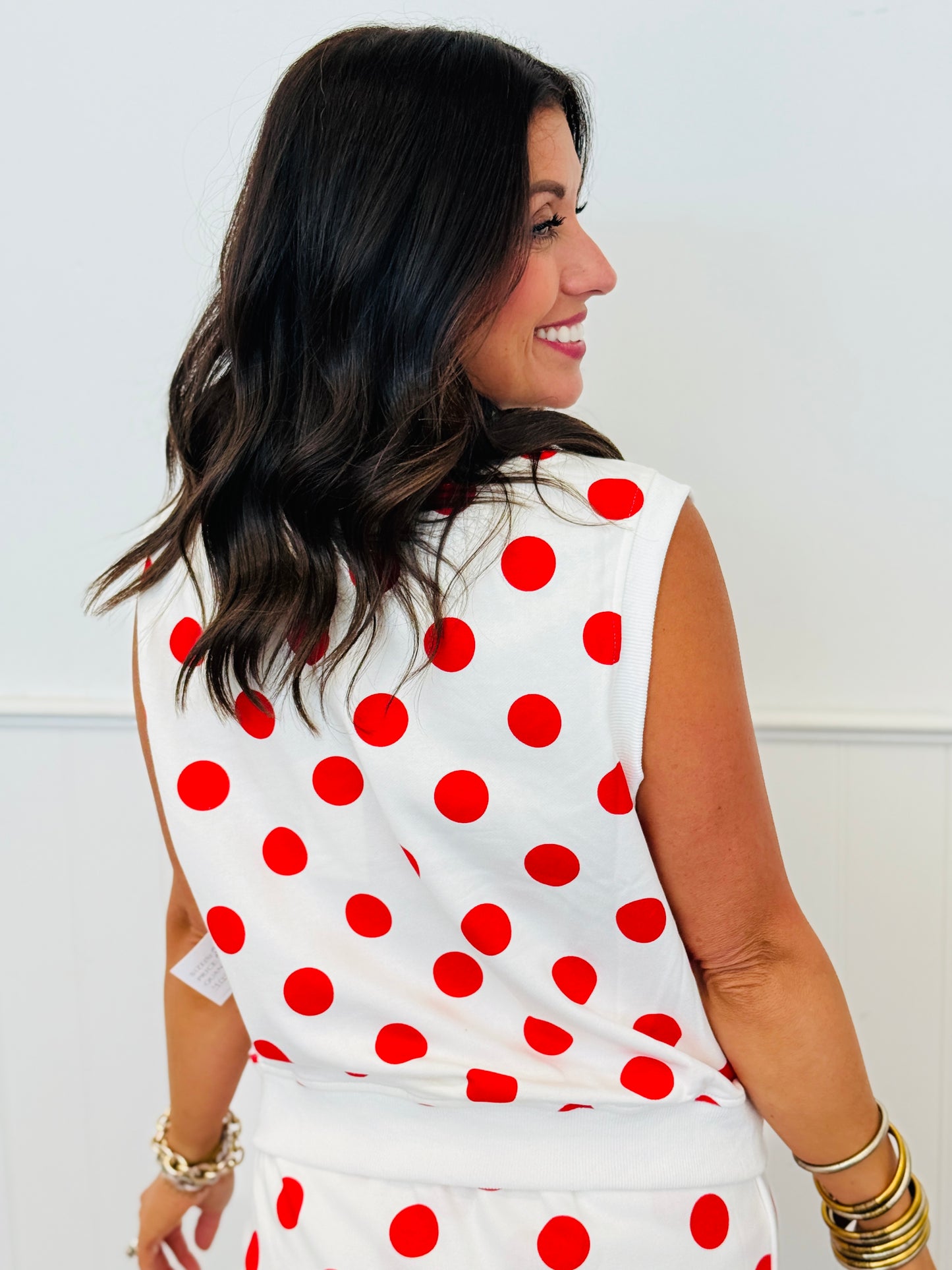 Monroe Polka Dot Sleeveless Top & Skort Set (Reg.) - 4 Colors