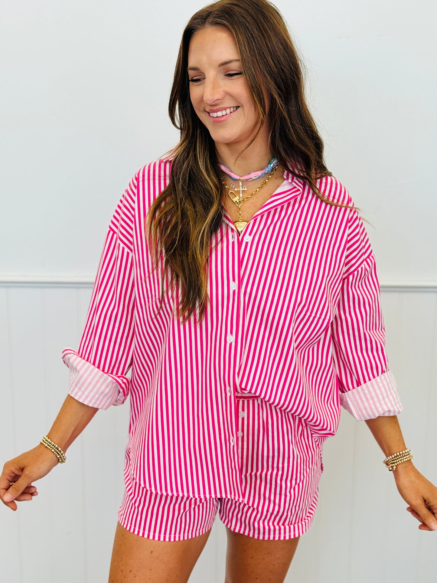 Striped Boxer Shorts (Reg.)-2 Colors