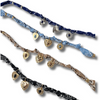 Heart And Coin Charms Paisley Bandana Knotted Necklace (4 colors)