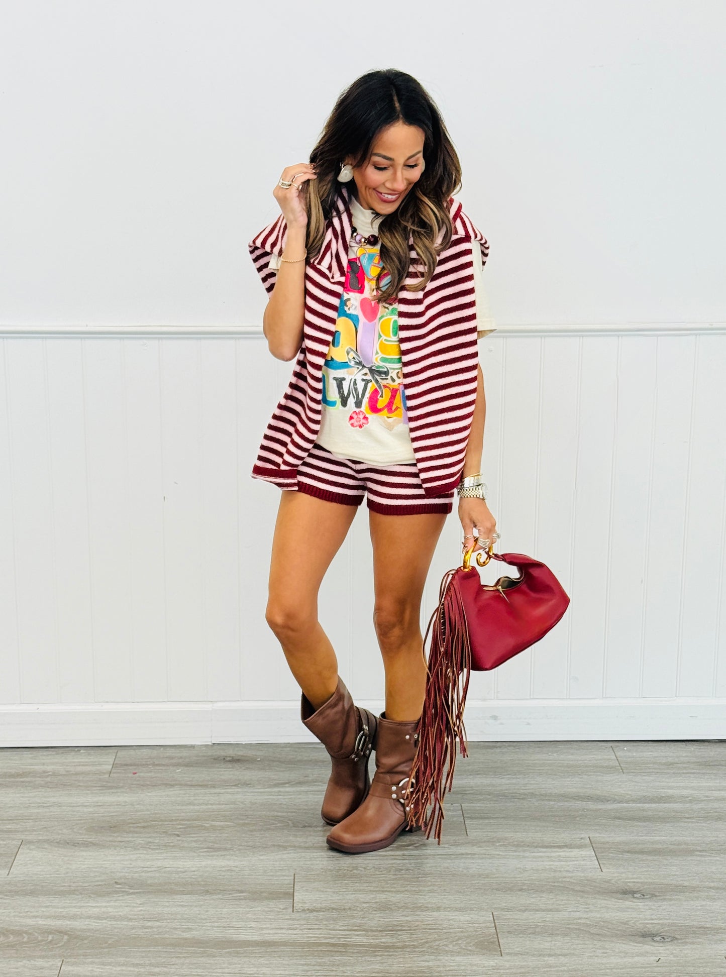 Striped Button Down Sweater Cardigan (Reg.) - 3 Colors