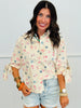 Starfish & Seashells Button Up Blouse (Reg & Plus)