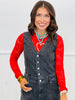 Black Denim Structured Jumpsuit (Reg & Plus)