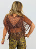 Coffee Lace & Grace Sheer Poncho (Reg.)