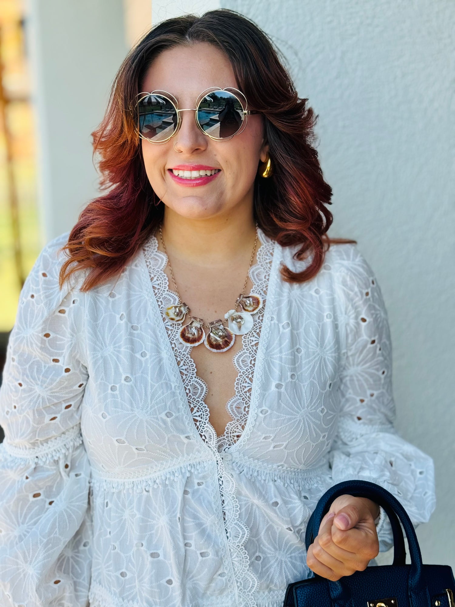 Natural Sea Shell Necklace Walker Rose Boutique