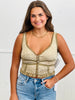 POL Tan Leopard Lace Trim Cami Top (Reg.)