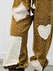 POL Floral Contrast Lace & Woven Patch Pants (Reg.)