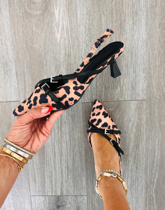 Leopard Feeling Fierce Kitten Heel