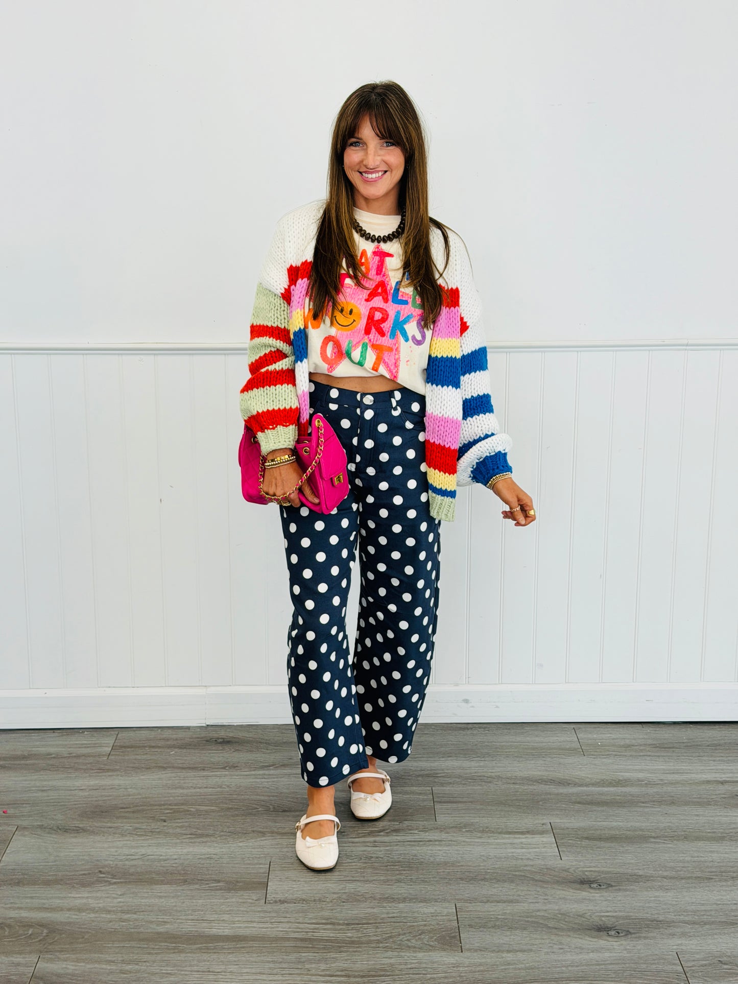 Polka Dot Ankle Pants (Reg & Plus) - 4 Colors