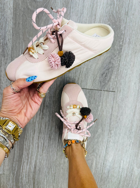 Pink Pom Dream Slip-On Sneakers