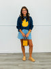 Navy Rubber Ducky Graphic Sweater Top (Reg.)