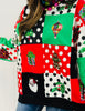 Queen Of Sparkles Colorblock Polka Dot Christmas Icon Sweatshirt (Reg. & Plus)