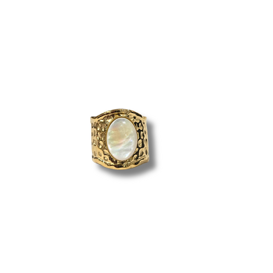 Opal Band Ring