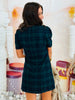 Navy Plaid Mini Skort Dress (Reg & Plus)