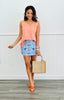 Andree Flowy Sleeveless V-Neck Top (Reg. & Plus)- 8 Colors