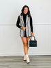 Grey Suede Snakeskin Vest (Reg & Plus)