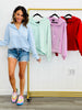 Half Zip Scuba Hoodie Remix (Reg & Plus)-4 Colors