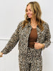 Washed Leopard Print Short Jacket (Reg.)