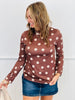 Polka Dot Long Sleeve Top (Reg. and Plus) - 2 Colors