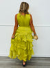 Shimmer Ruffle Tiered Sleeveless Maxi Dress (Reg. & Plus) - 3 Colors