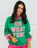 Green Oh What Fun Mock Neck Top (Reg. and Plus)
