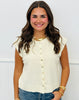 Button Down Sweater Top (Reg) - 5 Colors