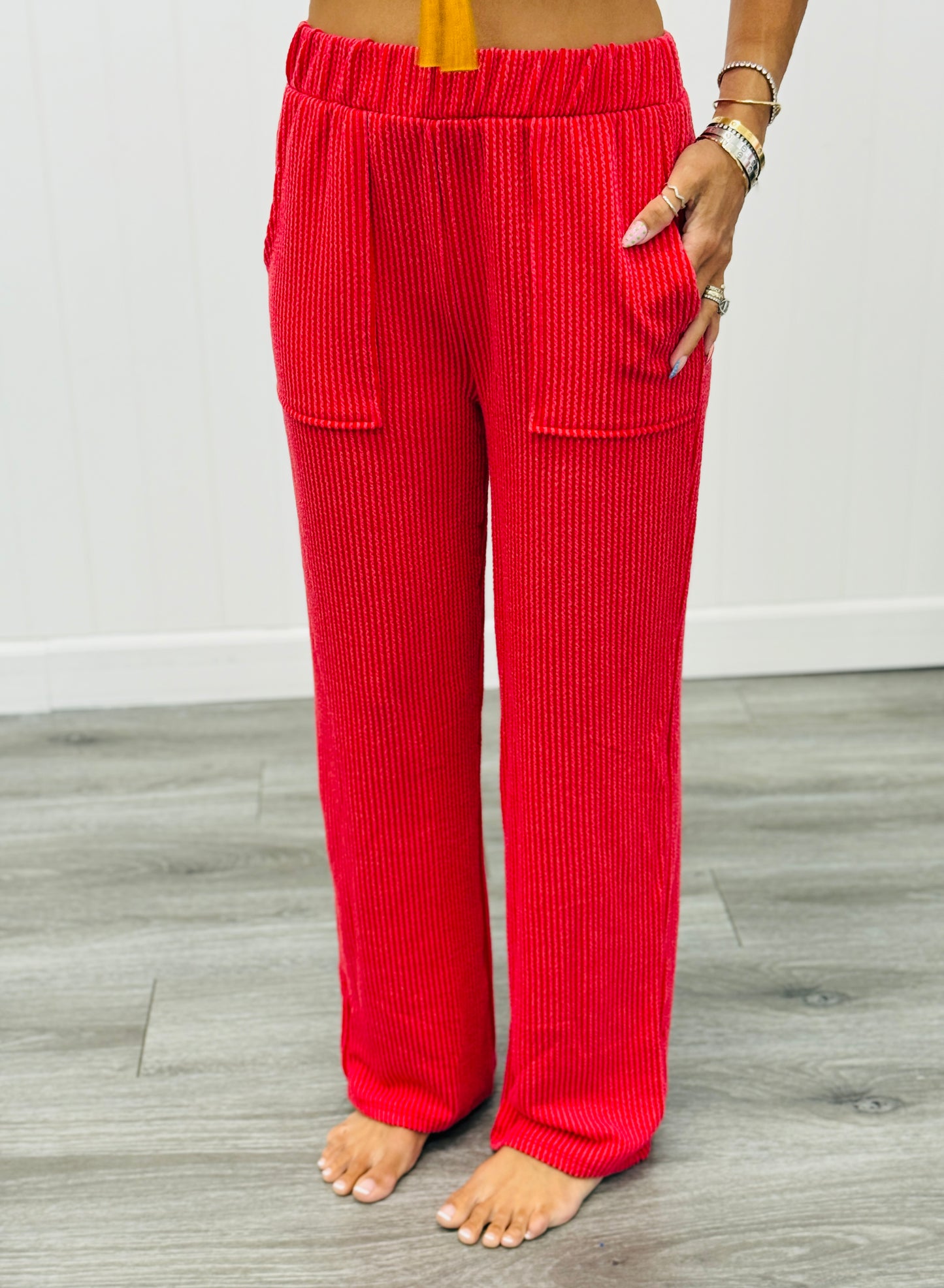 Ribbed Pocket Pants (Reg. and Plus) - 9 Colors