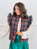 Christmas Plaid Puffy Vest (Reg.)-2 Colors