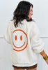 Keep Smiling Sherpa Jacket (Reg.)-2 Colors