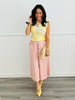 POL Lemon Lace Trim Sweater Top (Reg.)