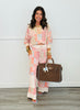 Blush Patchwork Wide Leg Pants (Reg. and Plus)