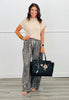 Grey Leopard Upscale Top/Pant Set (Reg & Plus)