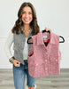 Tweed Button Down Vest (Reg)-2 Colors