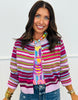 Stripe Delight Sweater Cardigan Top (Reg.) - 4 Colors