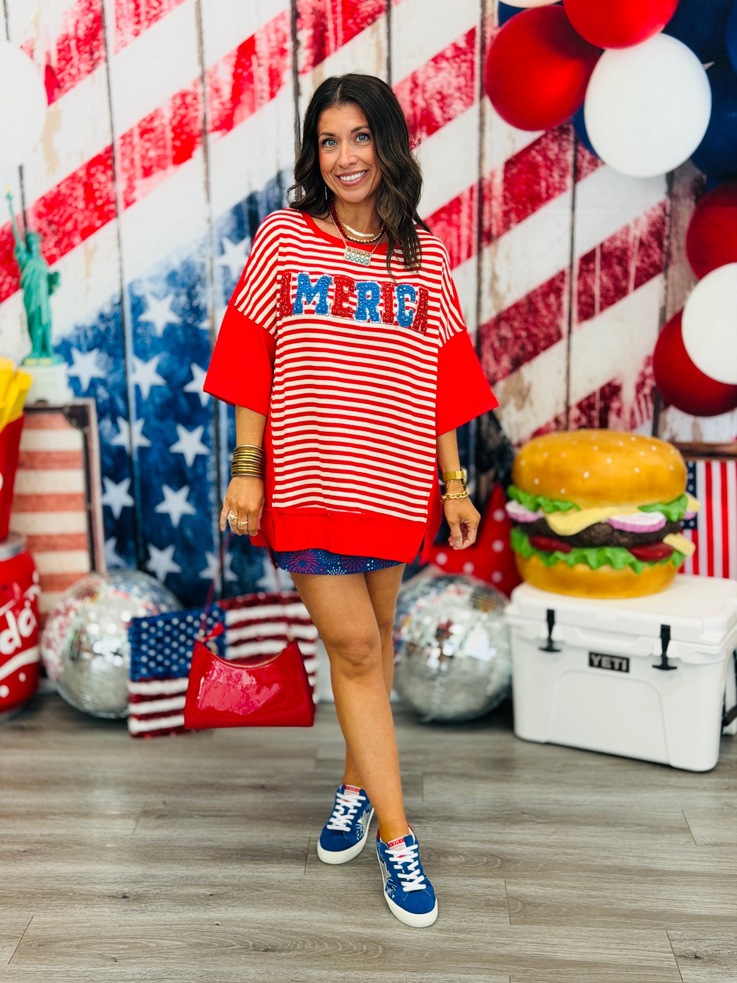Red White and Boom Skort (Reg & Plus)