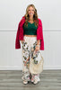 Fuchsia Cropped Boxy Jacket (Reg.)