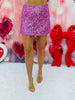 Hot Pink Sequin Mini Skirt (Reg.)