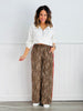 Leopard Contrast Trousers (Reg. and Plus)